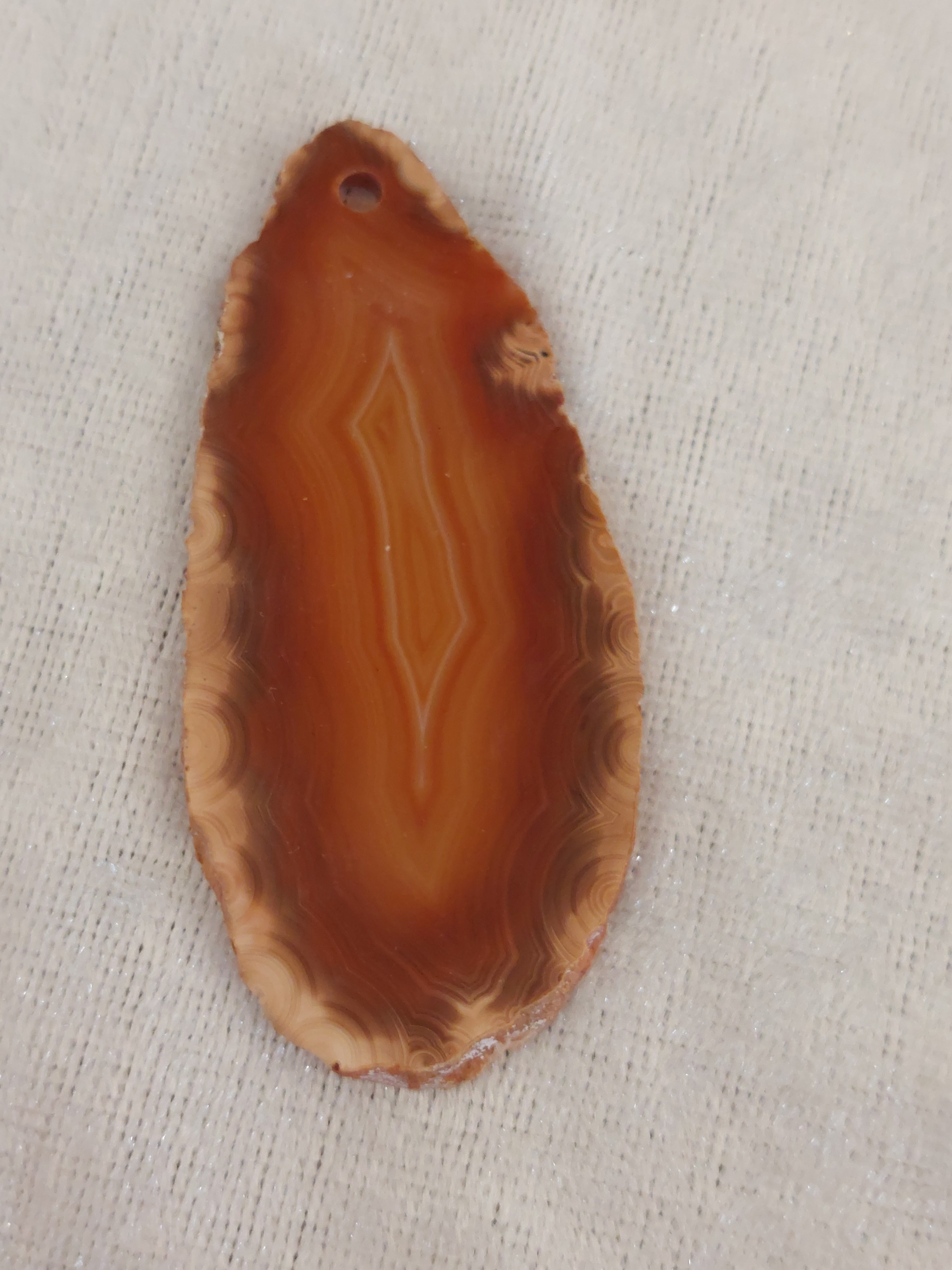 Agate Slice - Drilled